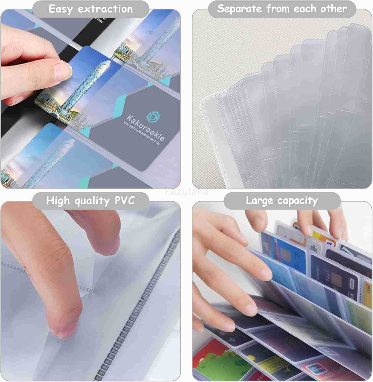 Business Card Book Holder Organizer for Women 240 Card Capacity Stylish Name Card and CARD Holder for Professionals FlowerGrass Z250906