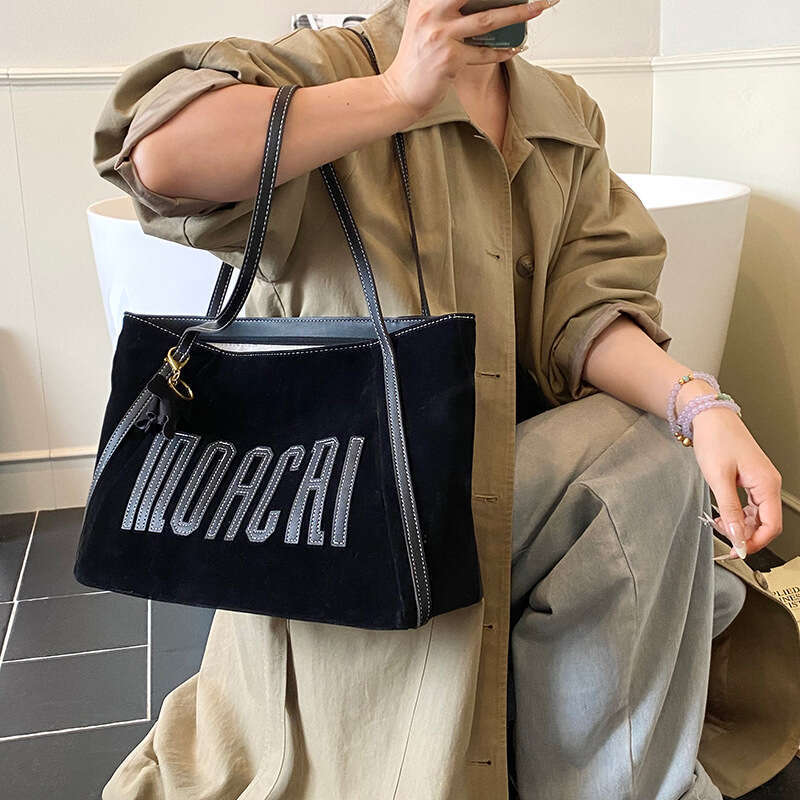 Tote Large Capacity Women 2025 Autumn Winter New Suede High-end Commuting Bag