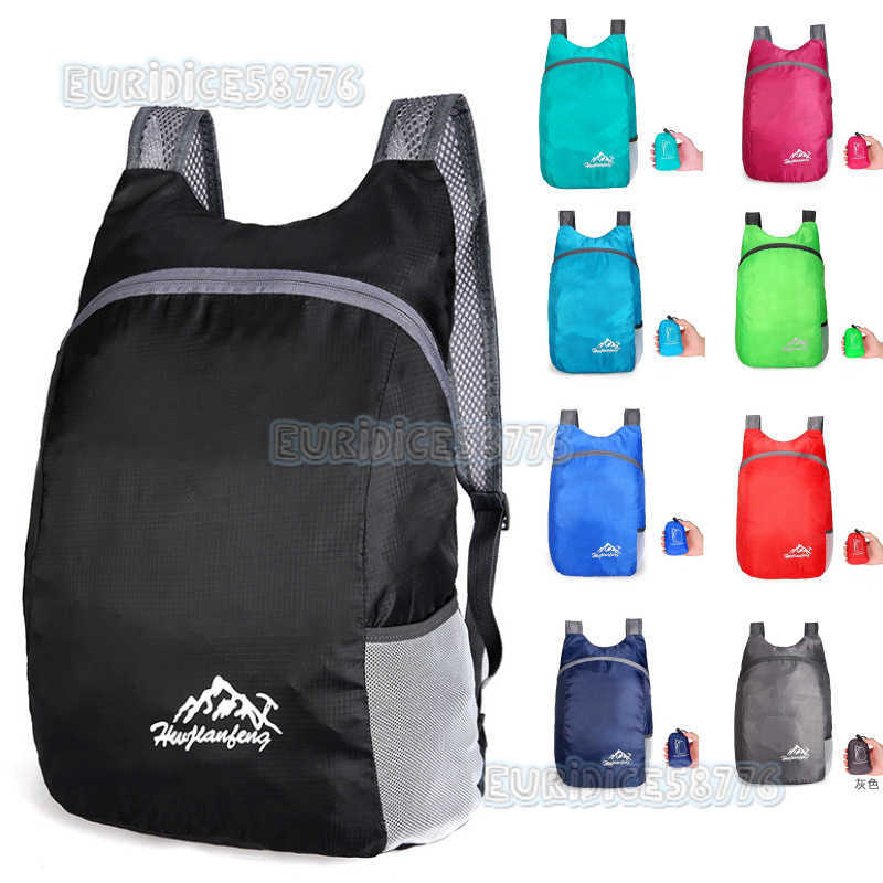 Outdoor Folding Bag Waterresistant Travel Bag Storage Backpack Skin Backpack Ultralight Sports Bag Small Bag H250906