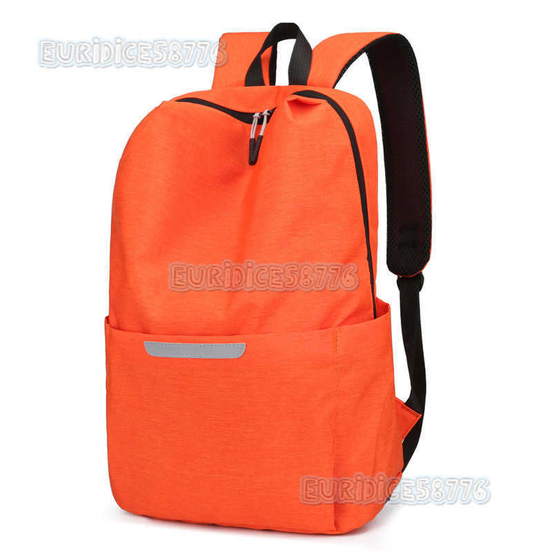 2022 New Reflective Backpack Lightweight Student Bag Large Capacity Mens and Womens Outdoor Backpack Printable H250906