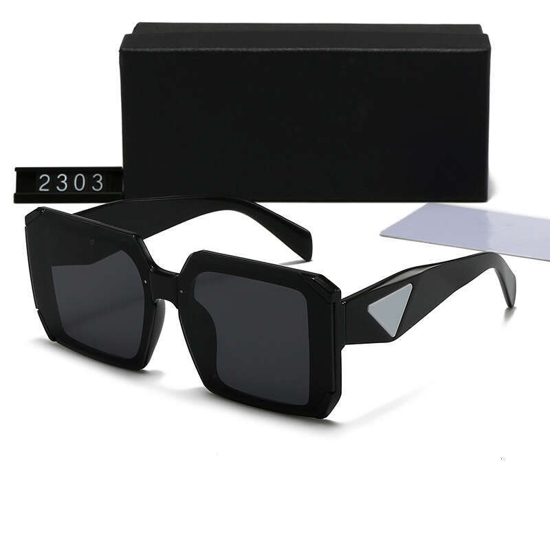 New Men's and Women's Trendy Fashion Square Frame Triangle Sunshade Glasses Personality Sunscreen Sunglasses 2303 9ac