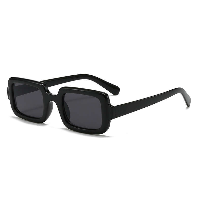 New Small Frame Non-Prescription Glasses for Men and Women Trendy Rectangular Street Style Women's Sunglasses 8984 110