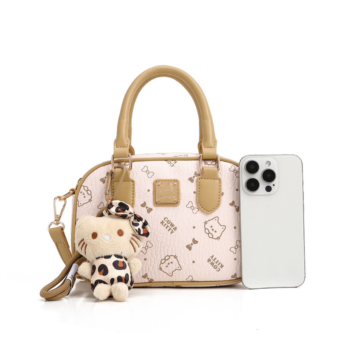 TB BHULAMTE Designer Bag 2025 New Fashion Luxury Bag Printed Elegant Handheld Bowling Bag For Women Casual Versatile High-end Cute Cross-border