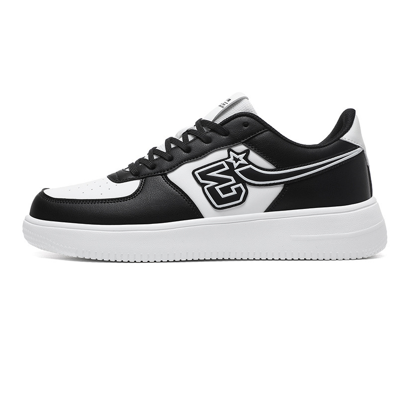 2025 New versatile comfortable breathable sports board shoes fashionable casual shoes thick-soled white shoes for both men and women size 36-44