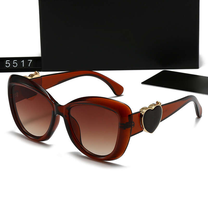 New Artistic Glasses Metal Heart Style Fashion High-end Sunglasses 5517 7e0