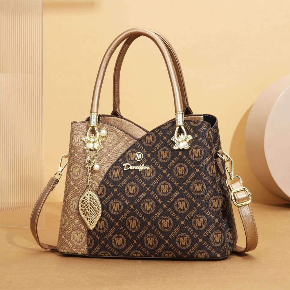 Bag with a High-End Feel, Large Capacity, Printed Women's New Fashion Tote Shoulder Bag, Handbag for Women