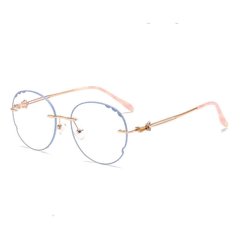 New Anti-Blue Light Trendy Flat Glasses for Women Oval Face Frame Fashion Sunglasses 810 8a8