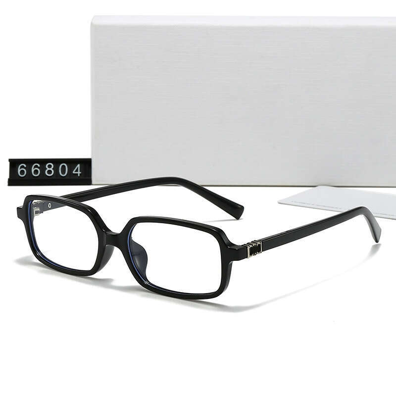 Style New Small Square Frame Sunglasses Korean Version Leopard Print Plain Light Glasses 66804 1e8