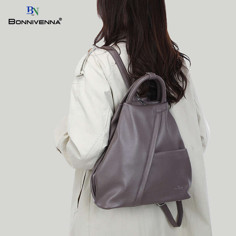 Textured Mom Backpack for Women, Simple Commuter Versatile Shoulder Bag, Large Capacity