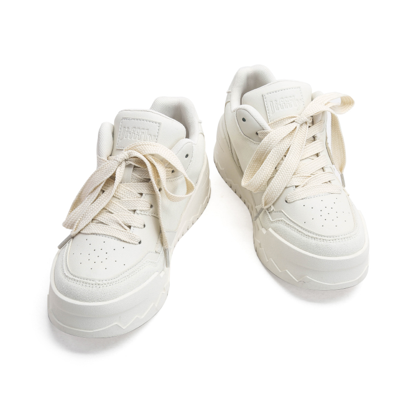 White shoes versatile couple style bread shoes women's height increasing casual shoes panda breathable board shoes men's trendy brand sports