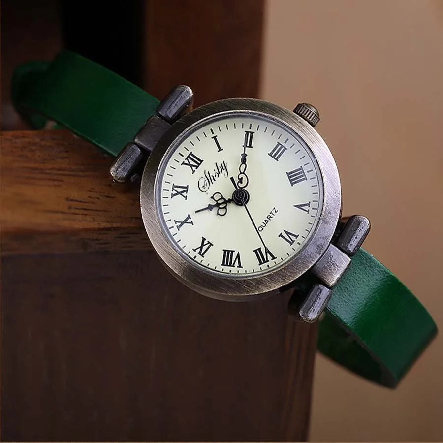 Shsby Fashion Selling Leather Female Watch ROMA Vintage Watch Women Dress Watches 250906