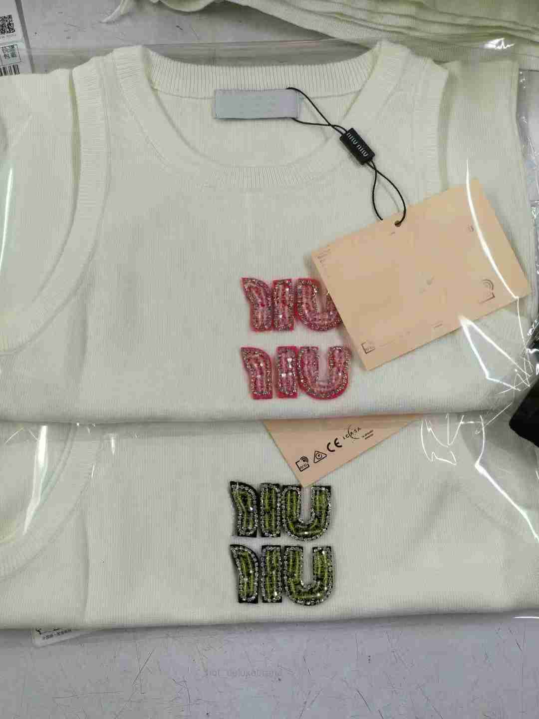 womens clothes t shirt designer women sexy halter tops party crop top embroidered miumius miuly miuly miumiue tank spring summer backless s l NLEV