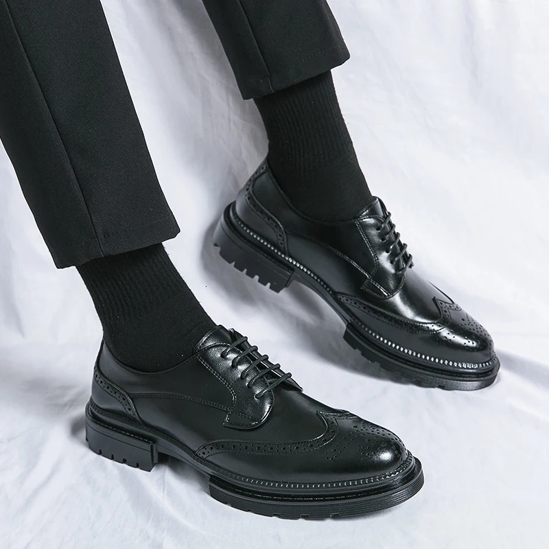 Men Dress Shoes Casual Suit Shoes Business Sneakers Work Wedding Shoes Breathable Formal Shoes Fashion Outdoor Leather Shoes 250906