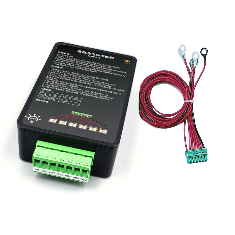 72V Battery Equalizer 6 x 12V Batteries Voltage Balancer Charger for Gel Flood AGM Lead Acid Lithium Battery