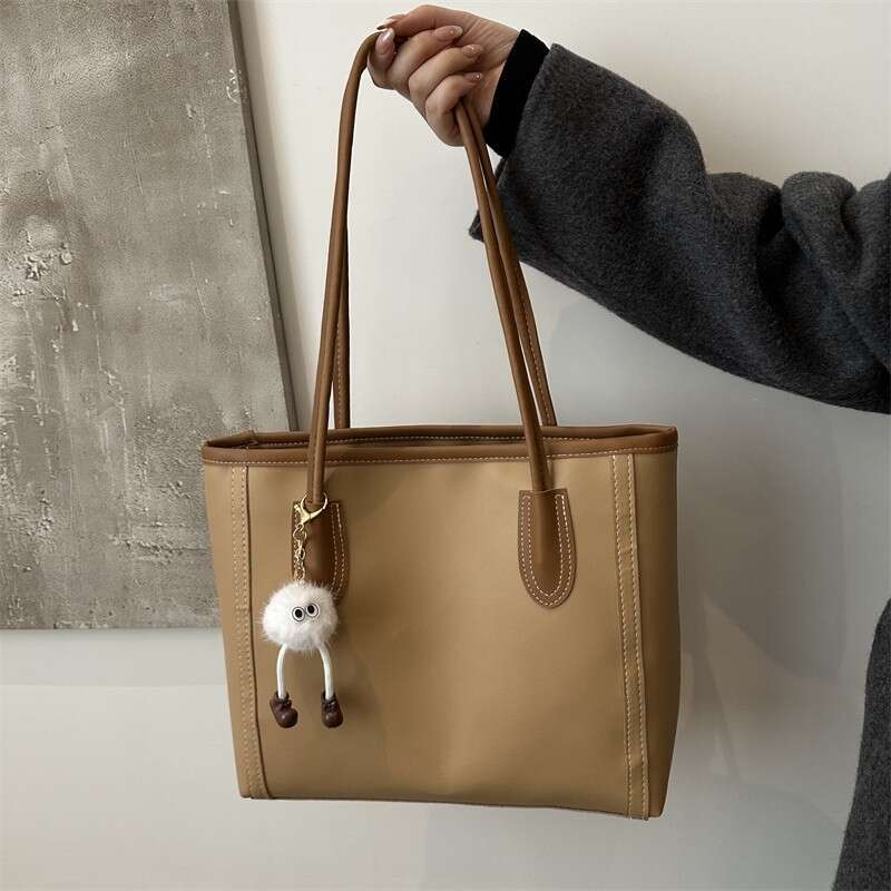 High-end Large Capacity for Women 2025 New Korean Version Commuter Versatile Women's Casual Fashion Single Shoulder Tote Bag