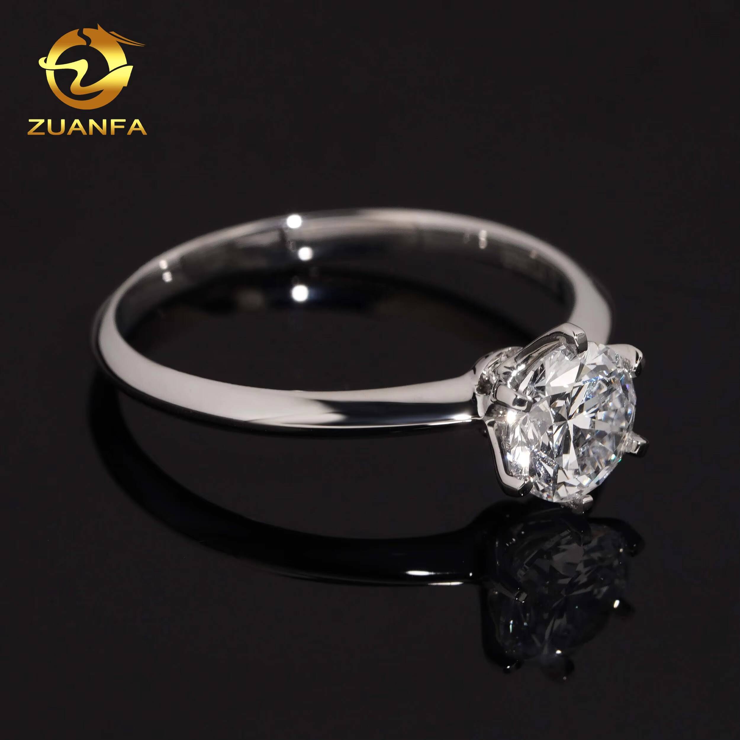 Fine Jewelry Women PT950 Platinum IGI Certificate 101ct Lab Grown Diamond Engagement Ring