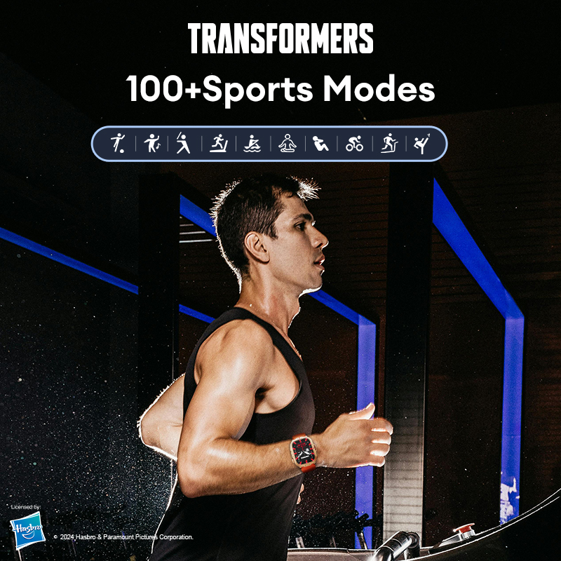 TRANSFORMERS Watch TF-H08 Bluetooth Call Smart Watch 410 mAH LED light Sport IP68 Waterproof multi-functional Smartwatch Men