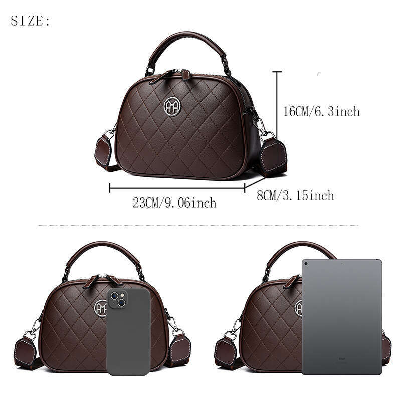Autumn Winter Handbag Single Shoulder Crossbody Women's Quilted Embroidery Ladies Mom Bag