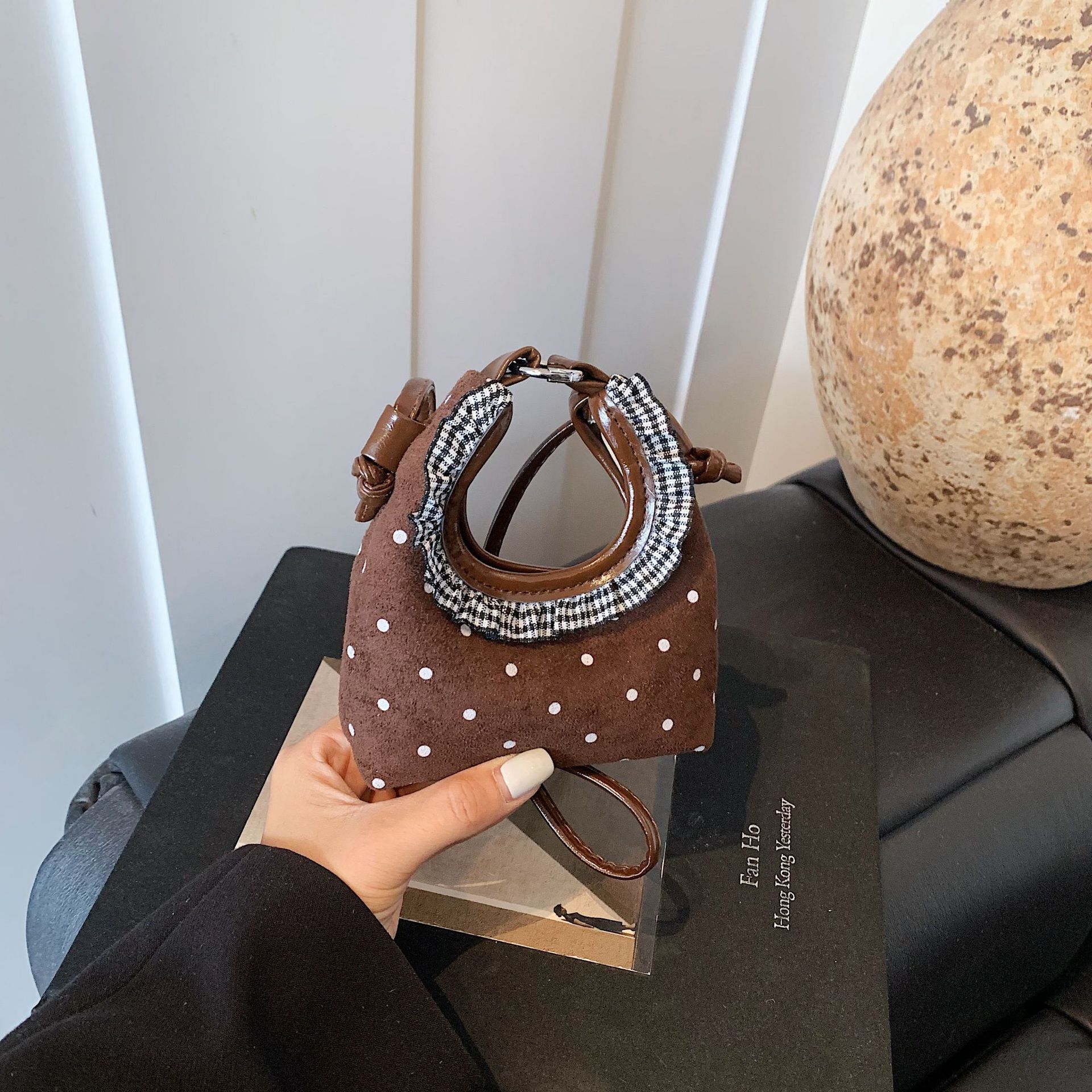 Unique Polka Dot Women's Crossbody design Bag Korean Style Handbag Fashionable And Versatile Autumn New Designer Bag, Women's Shoulder Bag