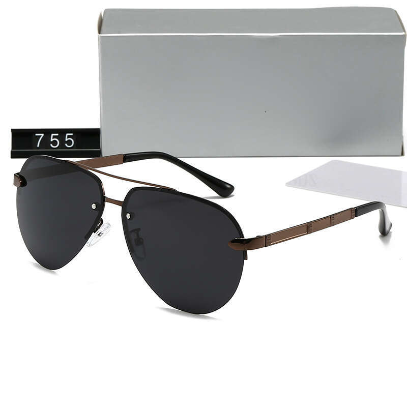 New Men's Rimless Polarized Fashion Trend Outdoor Driving Sunglasses 755 3a1