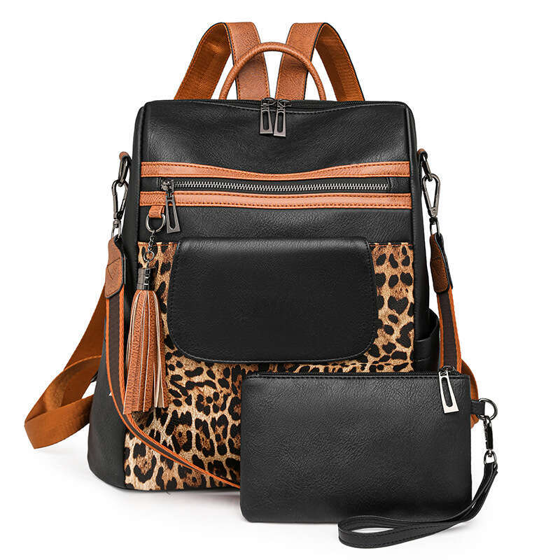 Cute New Leopard Print Fashion Large Capacity Women's Backpack