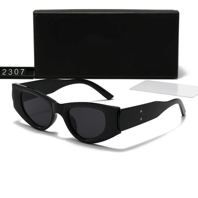 New Small Frame Cat Eye fashion Trend Modern Hip Hop Personality Anti-ultraviolet Sunglasses 2307 8d5