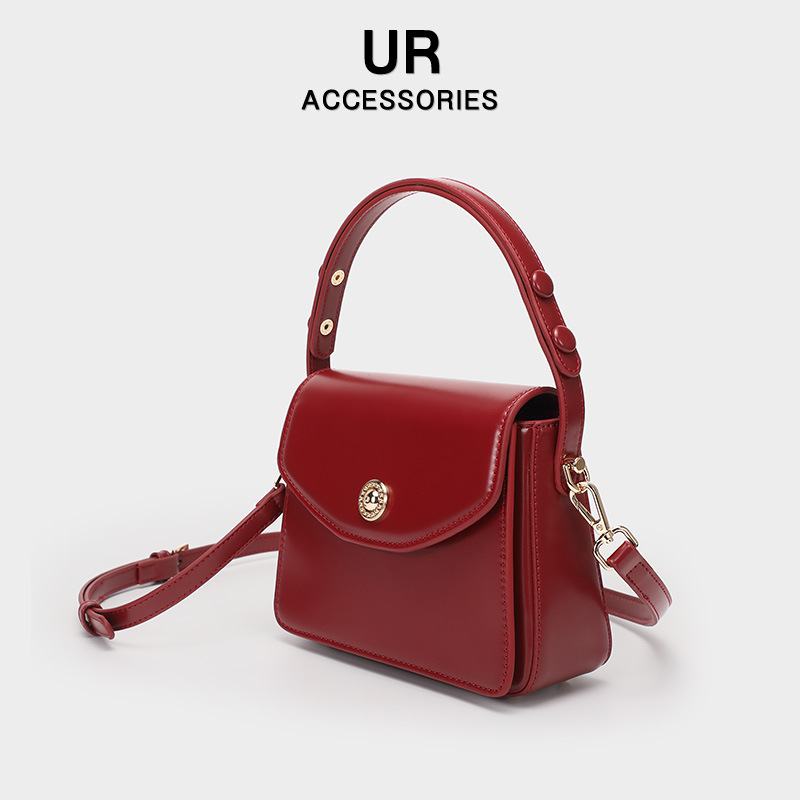 Shoulder Crossbody Design Sense Bride's Wedding 2025 New European Classical Style Tofu Commuting Bag For Women