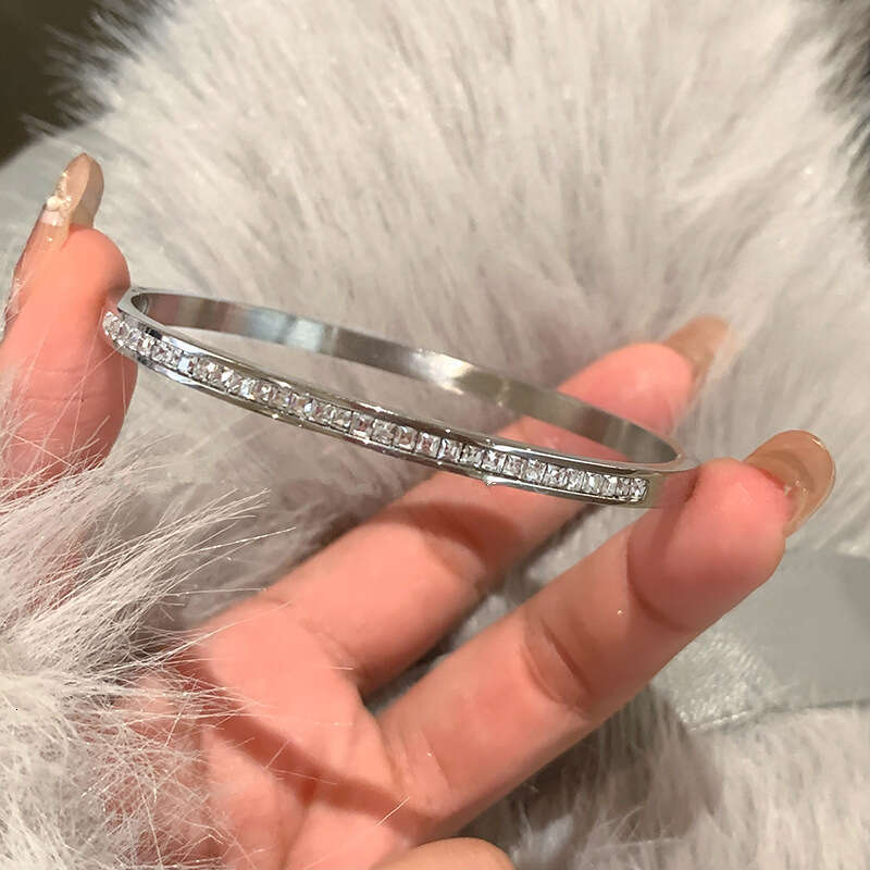 DH collections: High - end White Mother - of - Pearl Bracelets for Women - Sparkling Diamond - set Stainless - steel Jewelry