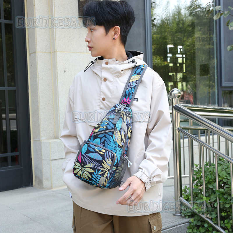 Crossbody Bag 2023 Trendy Fashion Multi Functional Chest Bag New Male and Female Outdoor Leisure Travel Fresh Shoulder Bag H250906