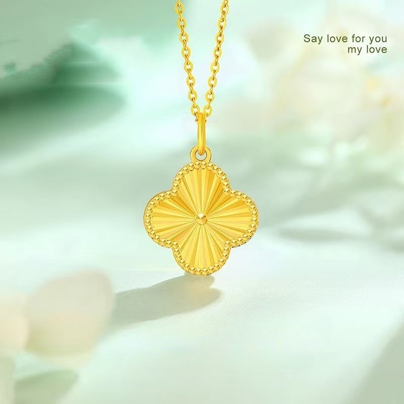 Fashion Classic 4/Four Leaf Clover Necklaces Gold Agate Shell Mother-of-Pearl for Charm Chain Wedding Mother' Day Jewelry Women Girl Gift Necklace GUCmade GUCmade