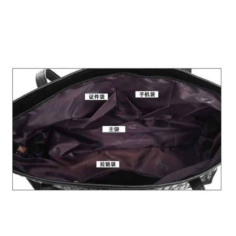 Designer Bag 2025 New Women's Trendy Woven Large-Capacity Single-Shoulder Fashionable Casual Tote And Simple Large Bags