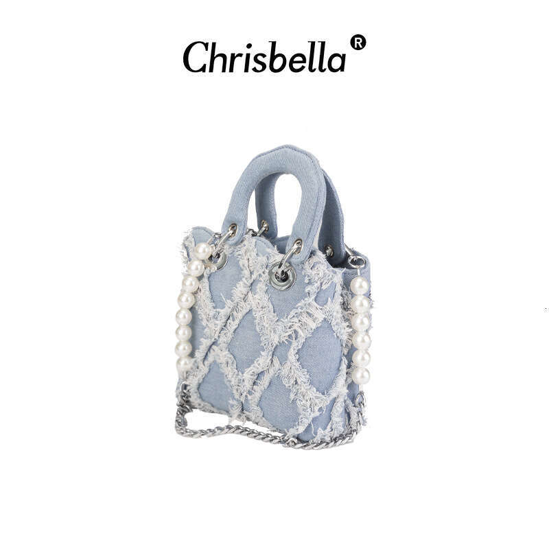 Summer New Handbag Shoulder Women's Fashion High-end Underarm Simple Trendy Flip Cover Denim Bag