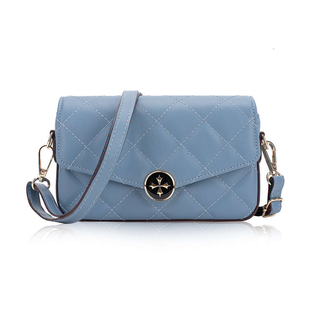 Women's New Baellerry Quilted Diamond Buckle Small Square Versatile Shoulder Crossbody Bag for Women