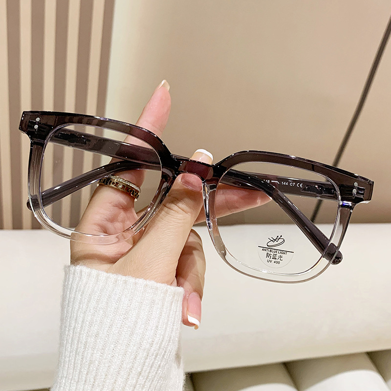 Anti-blue Designer Sunglasses For Women Men Business Glasses Frame Anti-blue Light Flat Mirror Glasses Square Frame Sunglasses KP8220