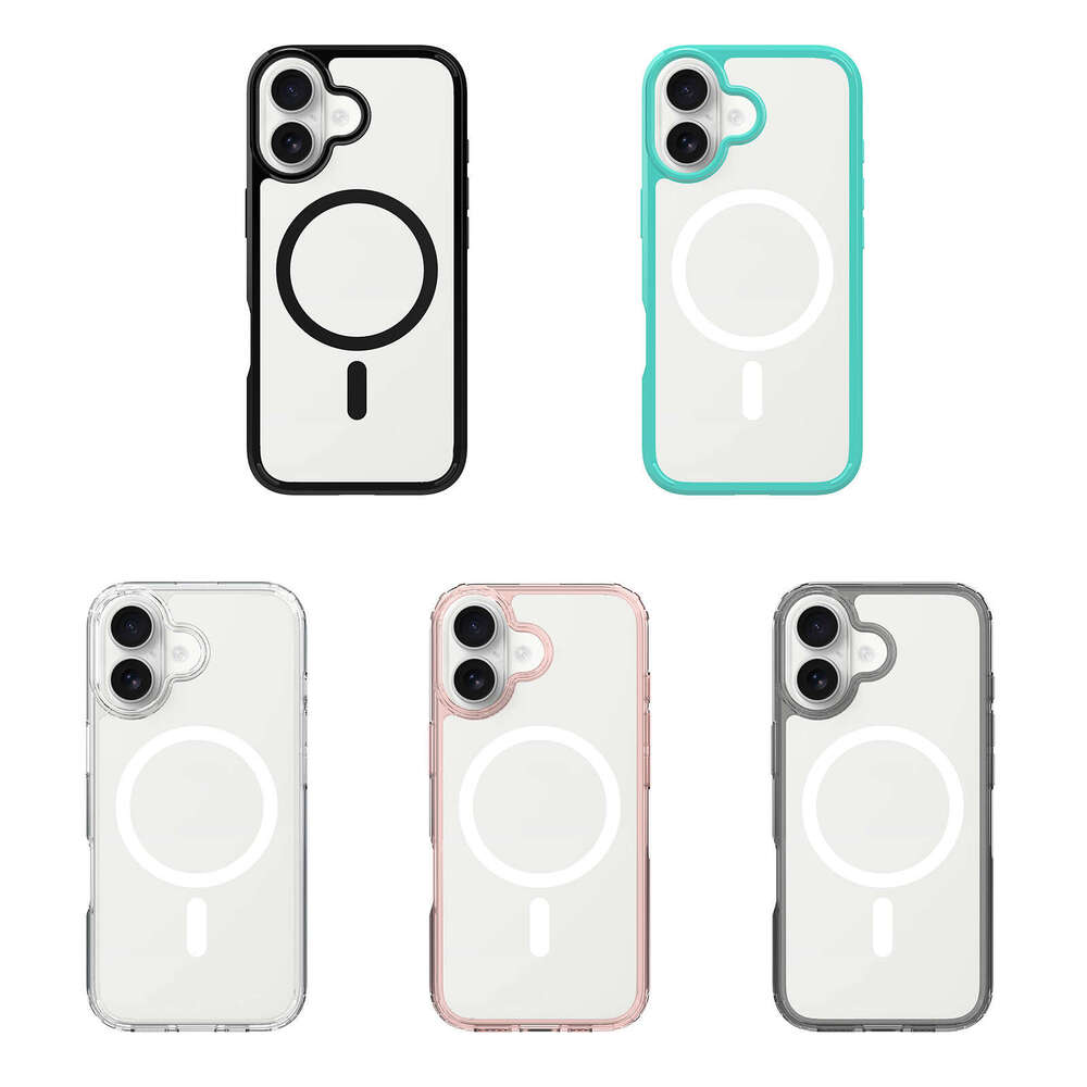 DHgargets Suitable for iPhone17 Transparent Magnetic Phone Apple 17Air Wireless Charging MagSafe Protective Case