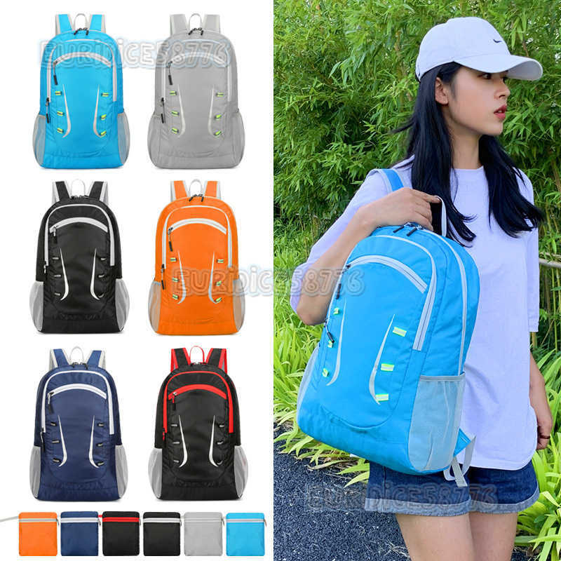 New Outdoor Sports Folding Backpack Skin Bag Light and Easy to Carry Large Capacity Backpack H250906