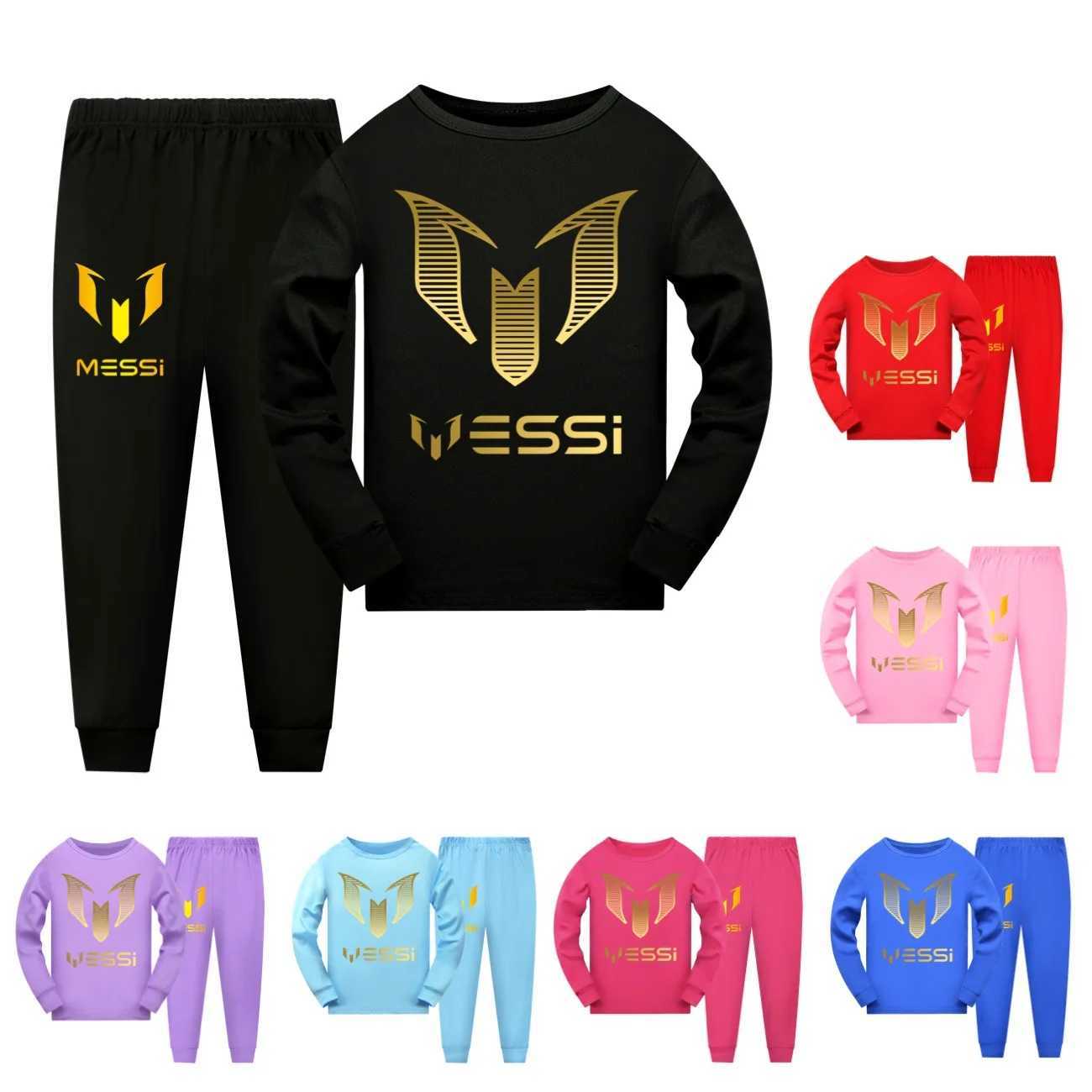 Cartoon Messi Children Pajamas Boys Pijama Cotton Clothes Set Sleepwear Kids Nightwear for Girls Toddler Outfits Pyjama 2938 X250906