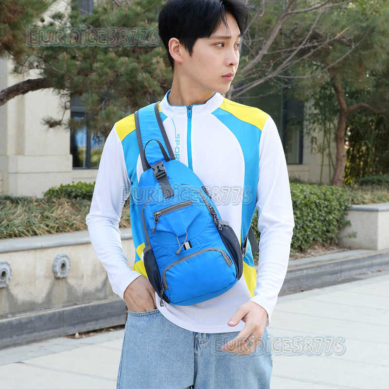 Mens Lightweight Outdoor Trendy Nylon Multifunctional Waist Bag Cash Register Cycling Leisure Travel Bag Mobile Phone Bag H250906