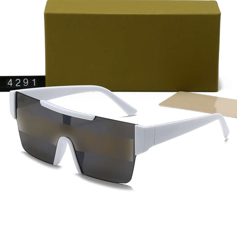 New Fashion Square Unique One-Piece Colorful Trendy Sunglasses 4291 883