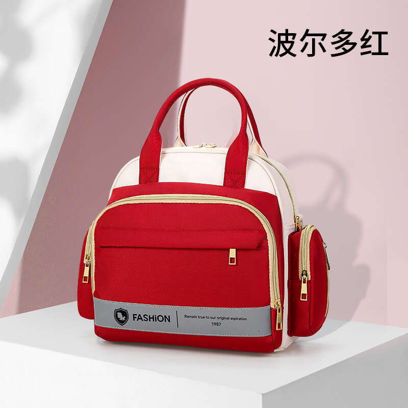 Fashion Handheld Mommy High-End Feel Mother and Baby Single Shoulder Crossbody Multifunctional Mom Outing Maternity Bag