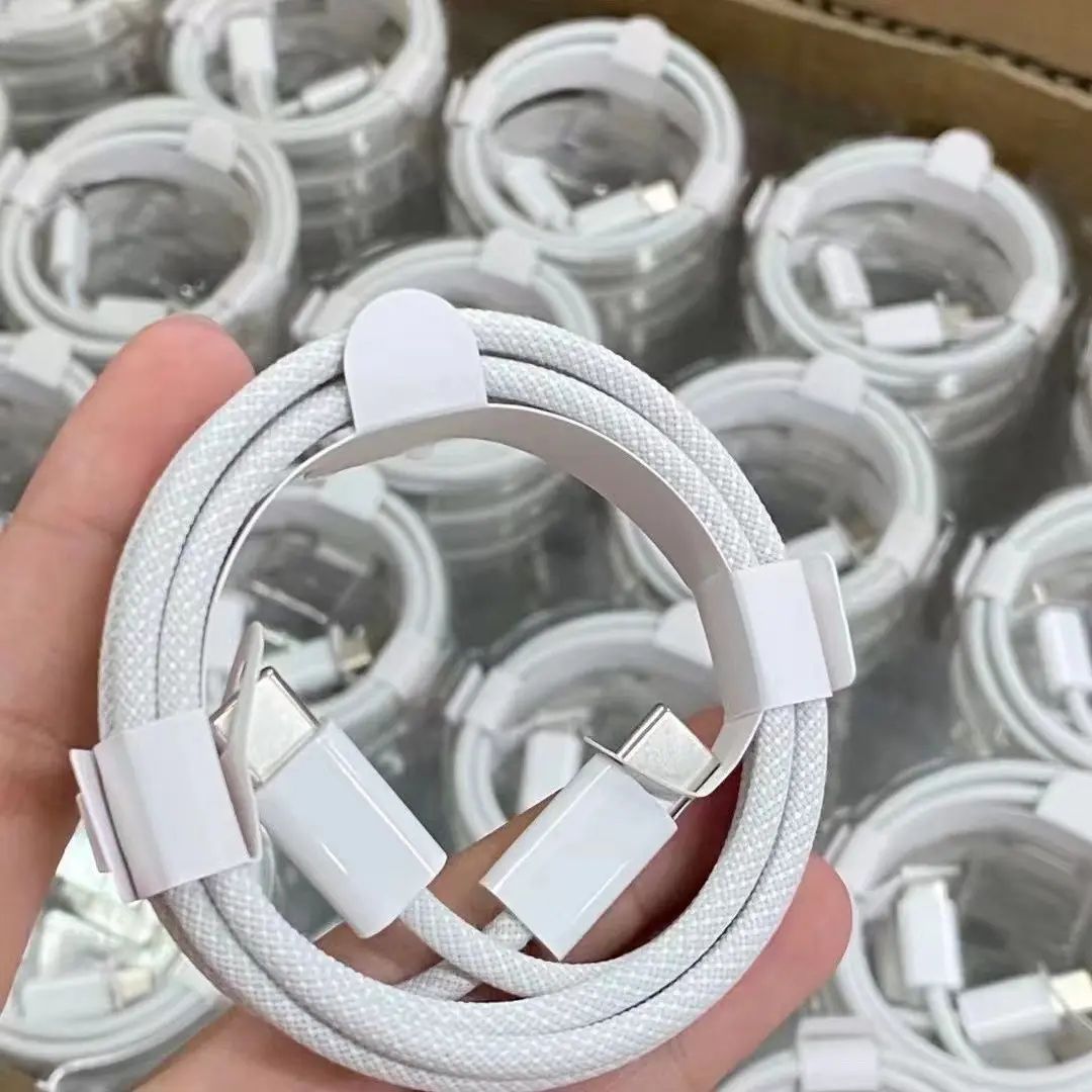 60W USB-C to Type C Cord Braided Nylon Fast Charging Data Cable 6FT 3FT Hot Sales