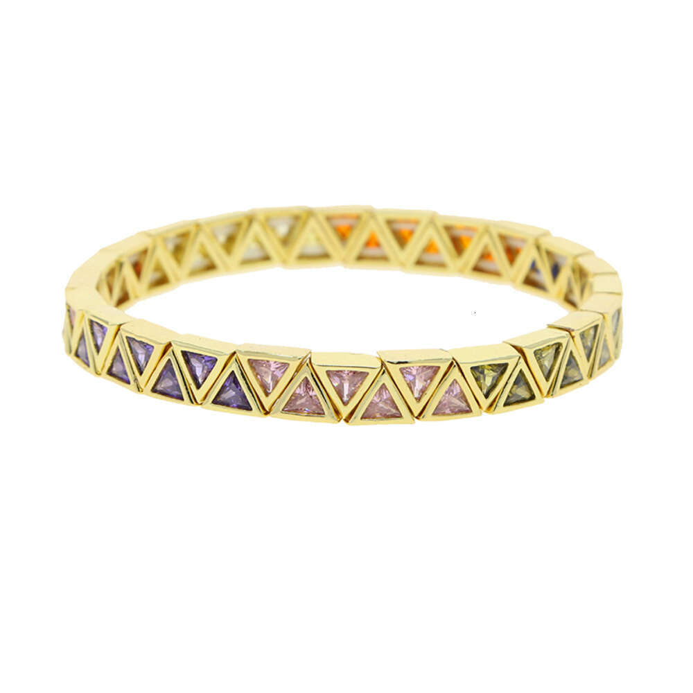 DHpet New European - American Style Triangular Zircon Elastic - cord Bracelet