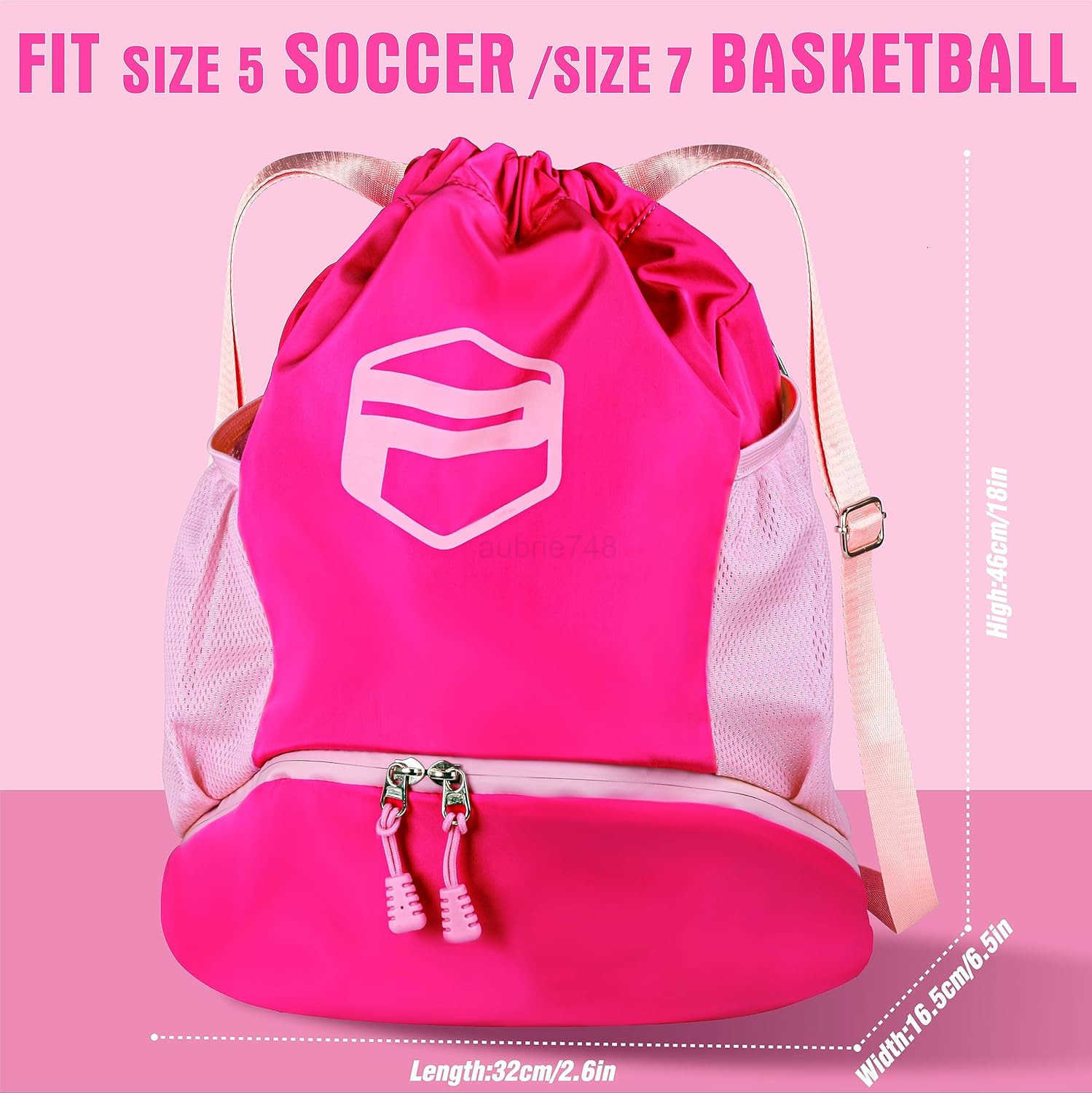 Bag Basketball Bag with Ball Holder Shoe Compartment Kids Youth Sport Backpack for Football Volleyball Gym TrainingZ250906