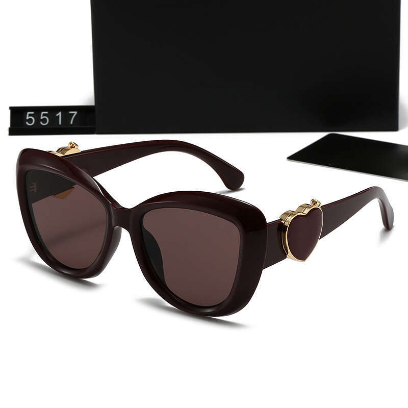 New Artistic Glasses Metal Heart Style Fashion High-end Sunglasses 5517 7e0