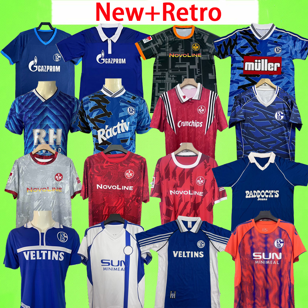New + Retro 25 26 27 Schalke Soccer Jerseys 04 home away third 2025 2026 2027 Football Shirt Kaiserslautern GK goalkeeper blue red 84 85 88 89 93 94 95 96 97 98 99 00 01 10 11 12