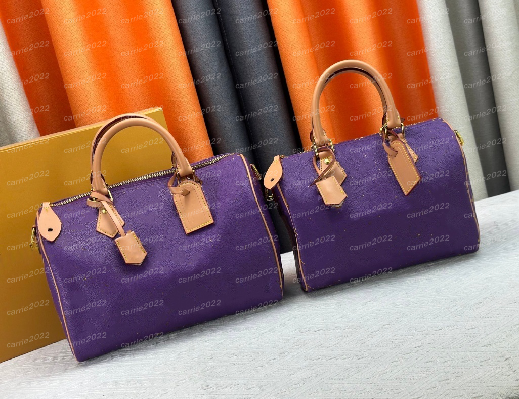 High quality Women trendy tote bag Shoulder bag P9 Designer Weekend bag crossbody Boho Speefhdys Soft25 Spy30cm bags Travel handbags Pillow bags Boston purple