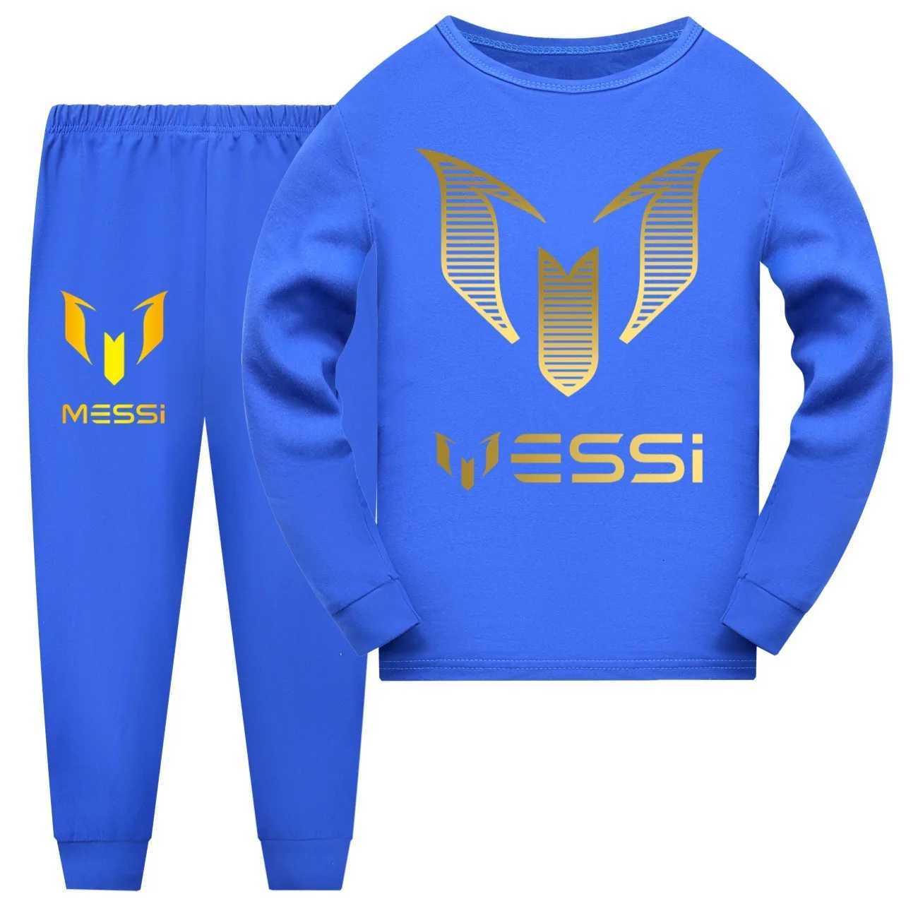 Cartoon Messi Children Pajamas Boys Pijama Cotton Clothes Set Sleepwear Kids Nightwear for Girls Toddler Outfits Pyjama 2938 X250906