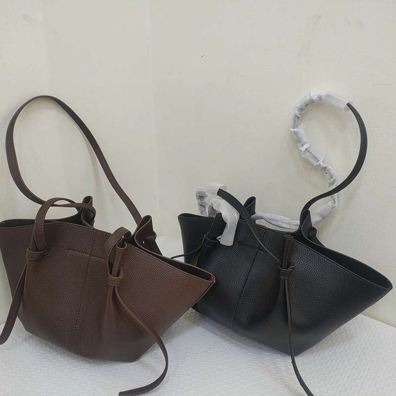 French YUZEFI Women's Single Shoulder 2025 Autumn Winter New Genuine Leather Large Capacity Handbag Wing Tote Underarm Bag