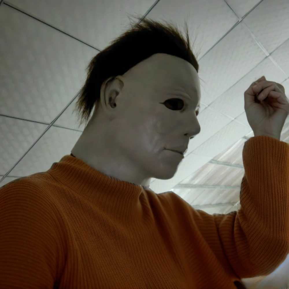 Halloween 1978 Michael Myers Mask White Scary Latex Full Head Masks Costume Horror Movie Face halloween Costume for Men W250906