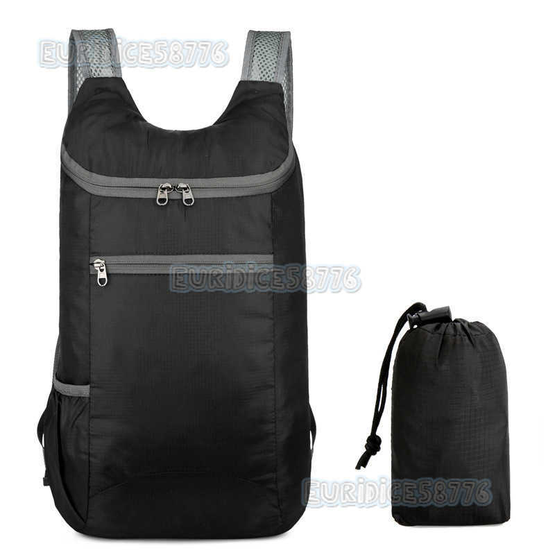New Outdoor Folding Bag Lightweight Anti Splash Travel Bag Fitness Sports Backpack Large Capacity Gift Backpack H250906